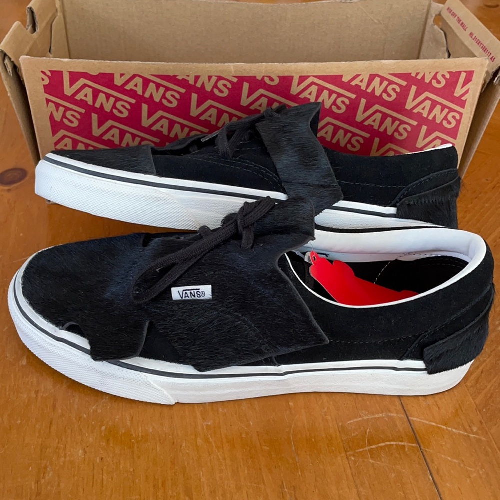 Women’s VANS Sneakers Era Origami Low Calf Hair Black NEW